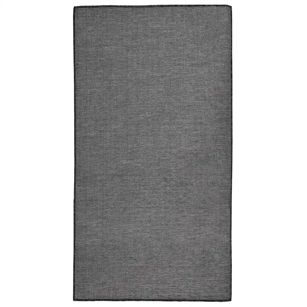 Tappeto da Esterni a Tessitura Piatta 80x150 cm Grigio 340771
