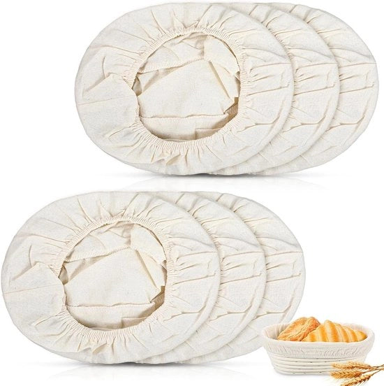 Liner per Mandrino per Pane 25,5 cm Copertura Naturale in Rattan per Mandrino per Pane Reutilizzabile Copertura per Mandrino per Pane e Zuccheriera Mandrino per Pane con Copertura Rattata