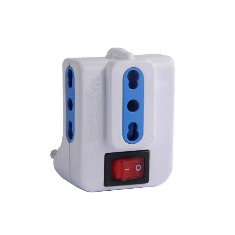 Adattatore Triplo Int Bianco Syntesy 08830