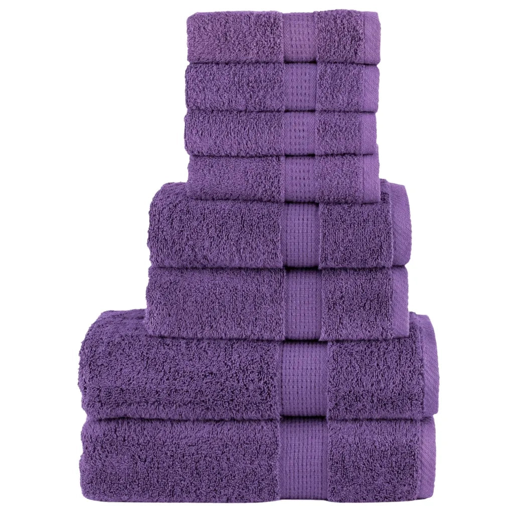 Set ASciugamani SOLUND 8 pz Viola 600 gsm 137545