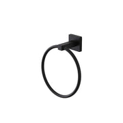 Porta Asciugamani da Bagno ad Anello a Parete Nero Black Rock