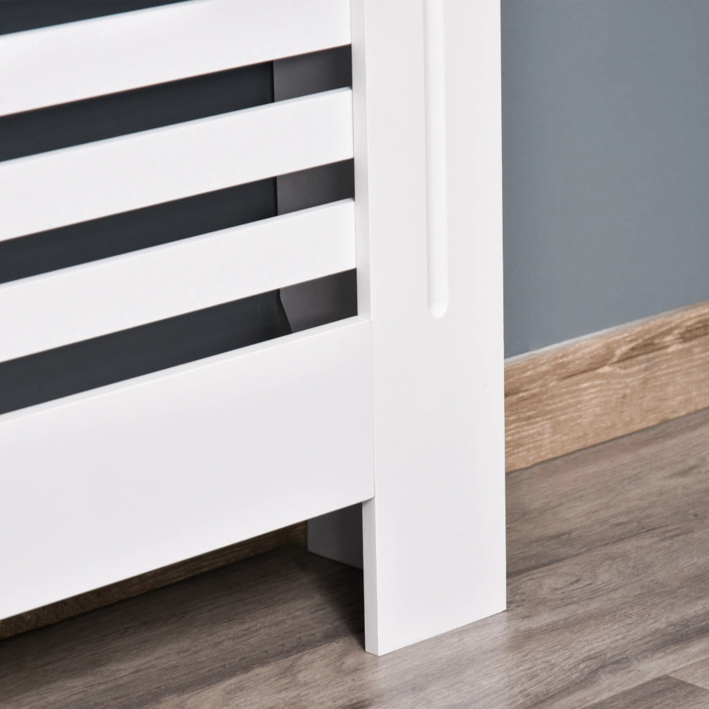 Copritermosifone Legno Bianco Moderno ¨C zephmum ¨C 112x19x81 cm