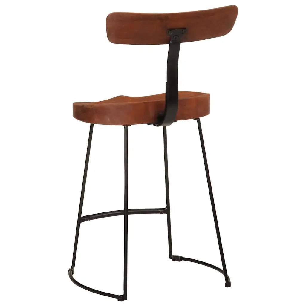 Sgabelli da Bar 2 pz 49x43x79 cm in Legno Massello di Mango 4013526