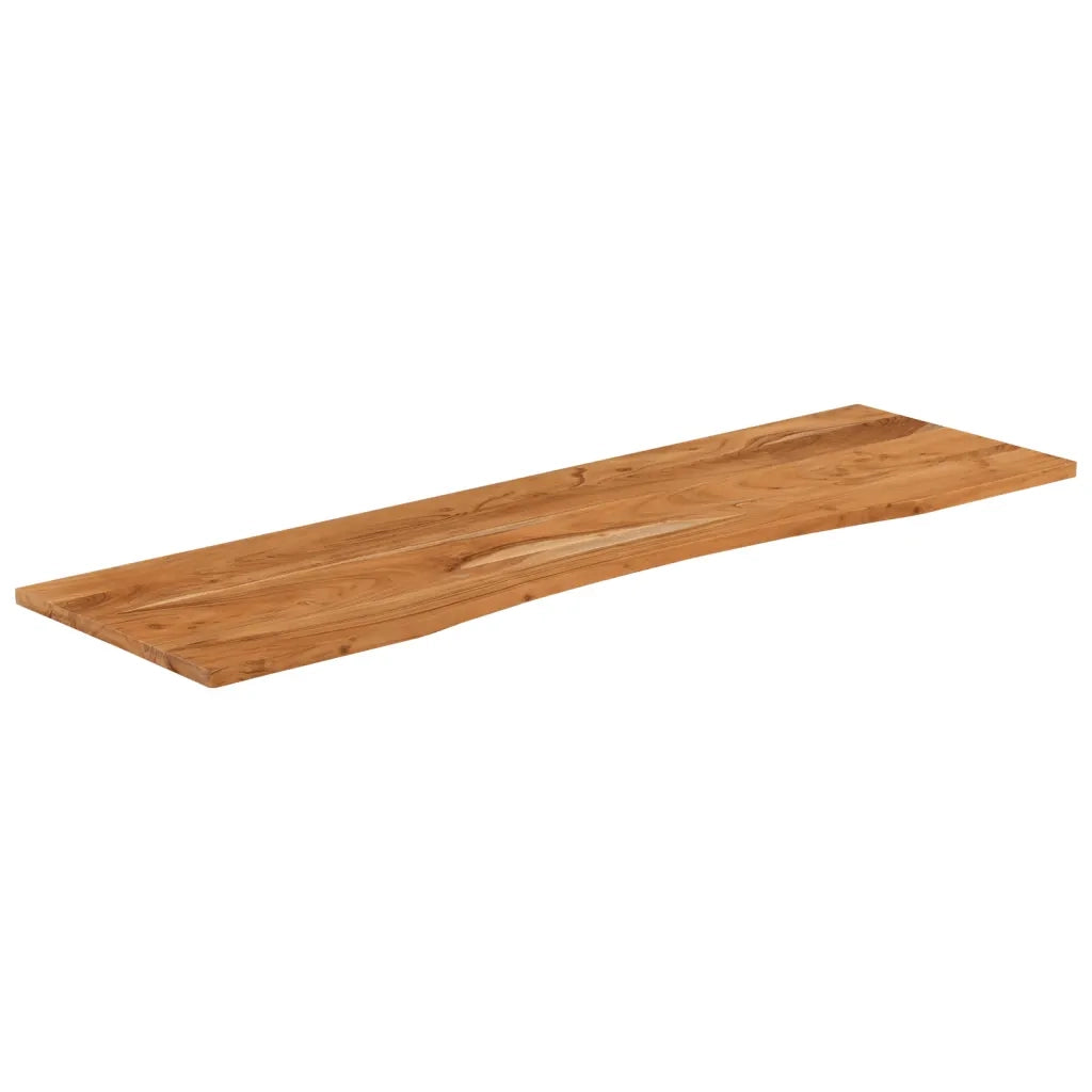 Piano Scrivania 160x50x2,5cm Rettangolare Legno Massello Acacia 370168