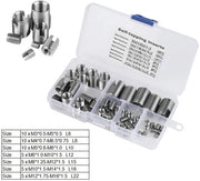 Kit di rafforzamento a viti 50 pezzi - Autoimpianto - Acciaio inossidabile - Per la riparazione - Alta durezza - Rafforzatore di viti