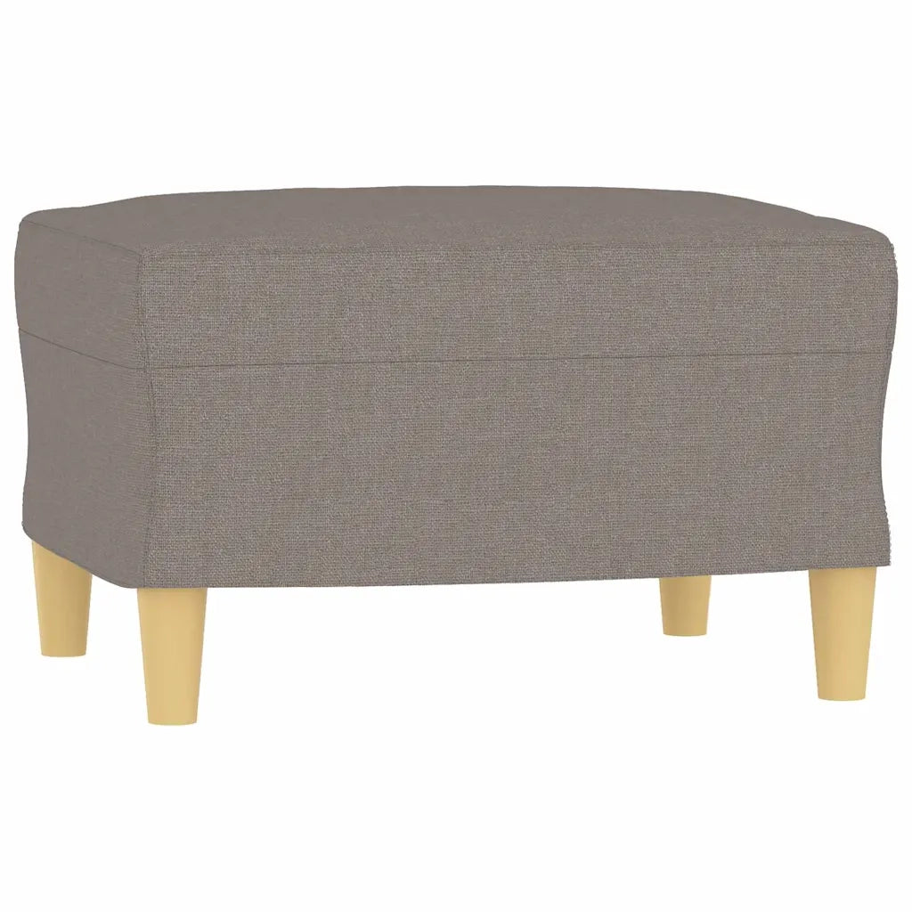 Poggiapiedi Tortora 60x50x41 cm in Tessuto