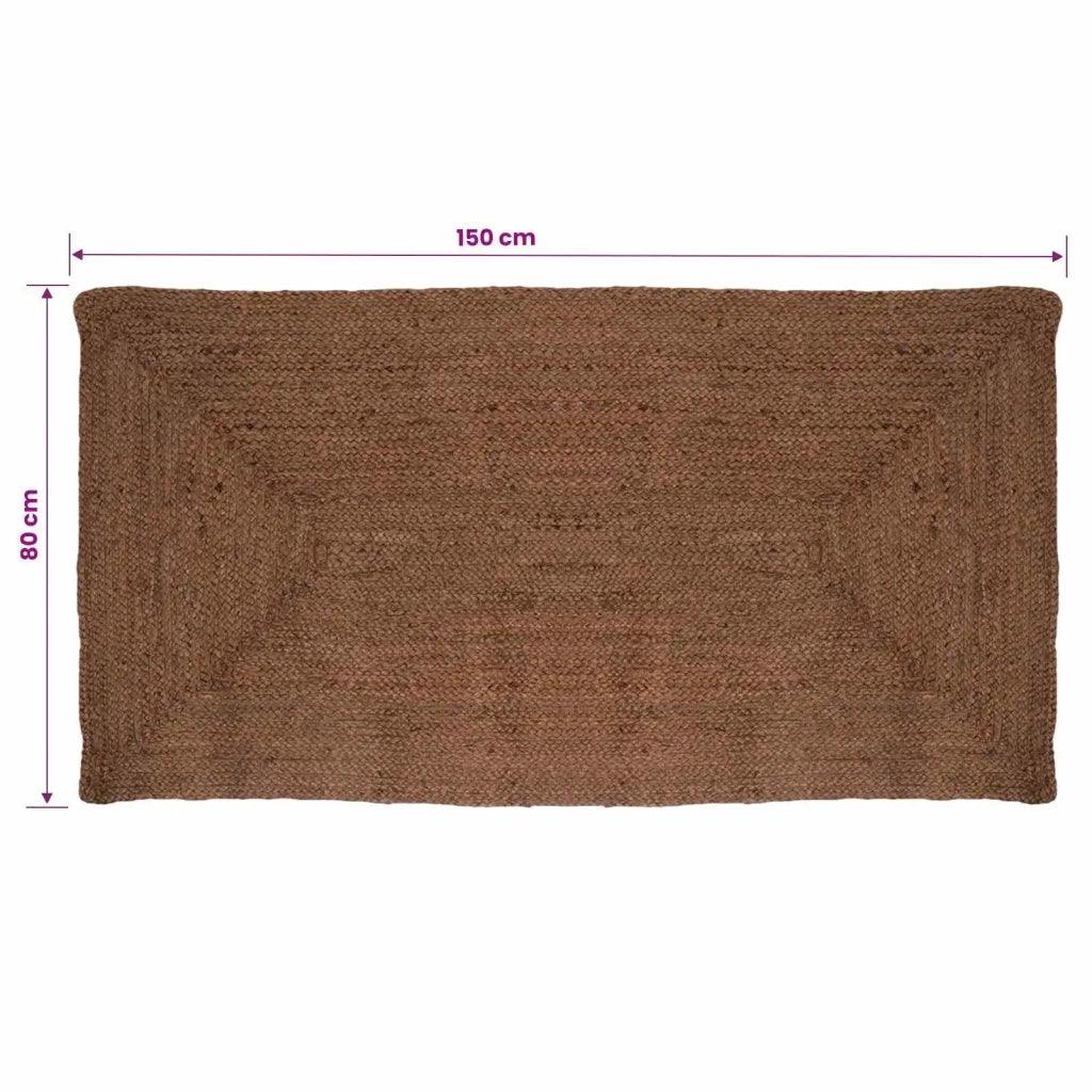 Tappeto da Area Grigio 80 x 150 cm Juta 42010408