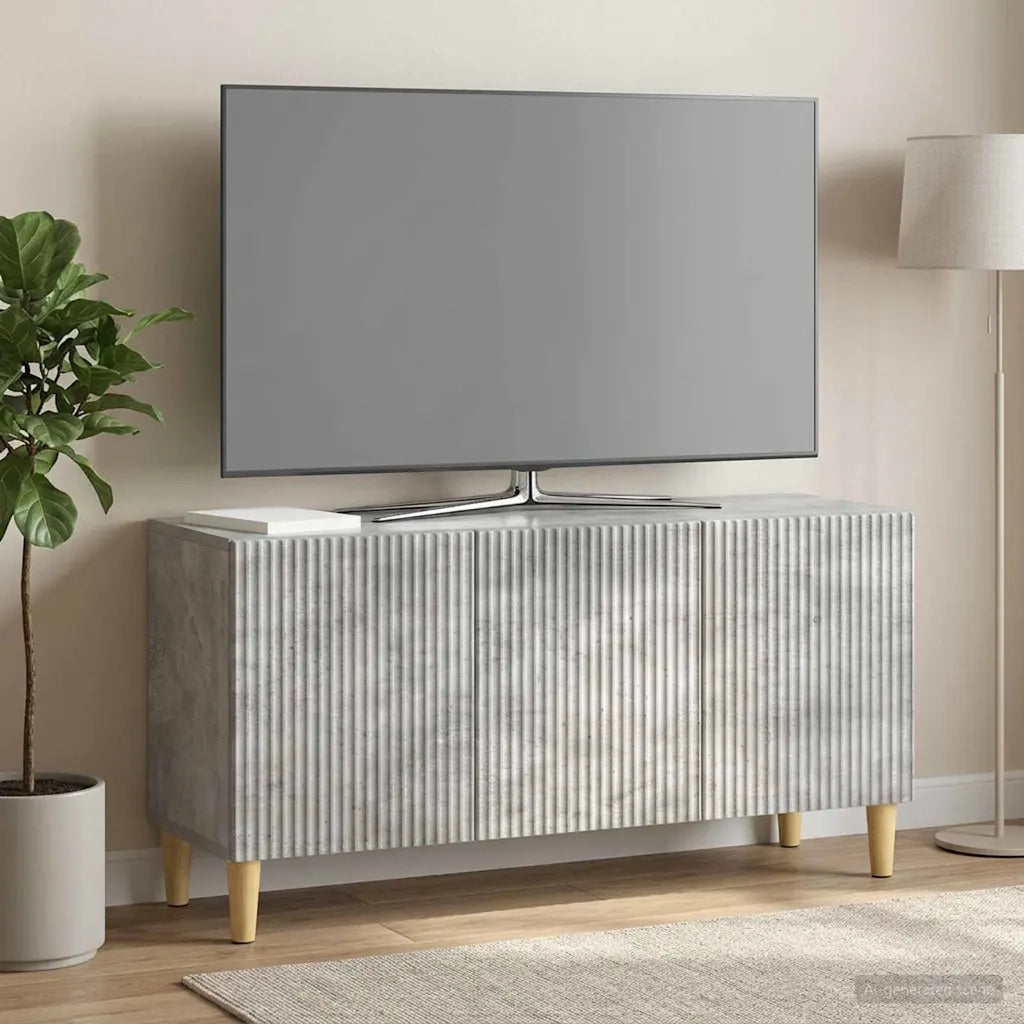 Mobile TV Grigio Cemento 99 x 34,5 x 50 cm Legno ingegnerizzato 894718