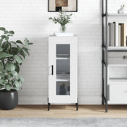 Credenza Bianco Lucido 34,5x34x90 cm in Legno Multistratocod mxl 127967