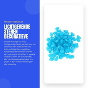 Pietre luminose - 100 pezzi - Decorazioni decorative - Fluorescenti - Riciclabili - Decorazione indoor/outdoor