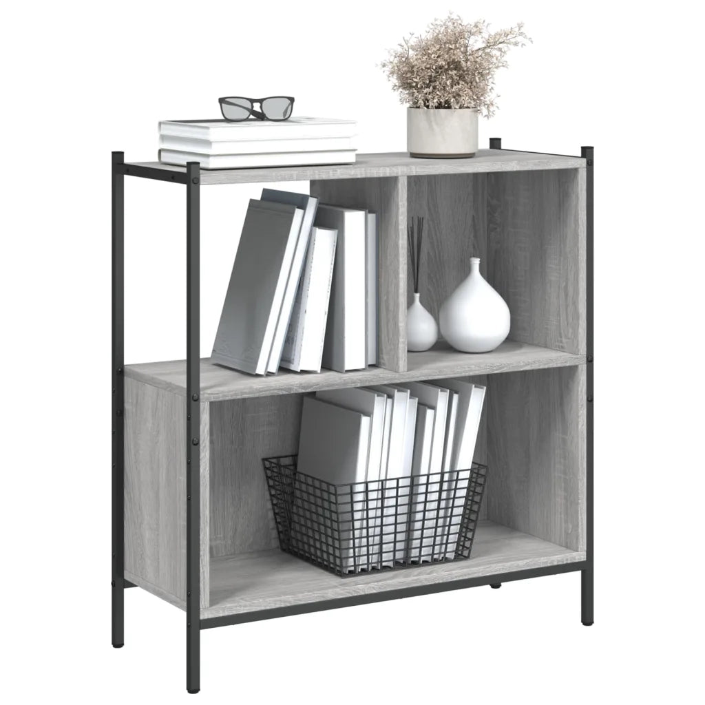 Libreria Grigio Sonoma 72x28x77,5 cm in Legno Multistrato 838881