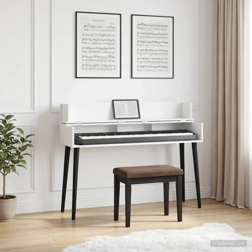 Scrivania studio Bianco 152 x 40 x 19,5 cm Legno ingegnerizzato 8006668