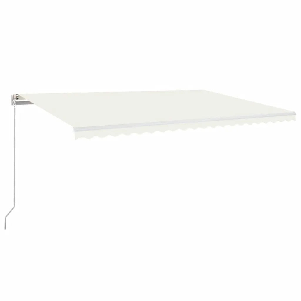 Tenda da Sole Retrattile Manuale 500x300 cm Crema 3068937