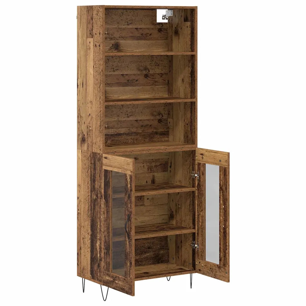 Credenza-Buffet-Armadio da cucina Legno vecchio 69,5 x 34 x 180 cm Legno multistrato 132340