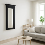 Specchio rettangolare da parete Vertical con cornice in legno nero | Duzzle