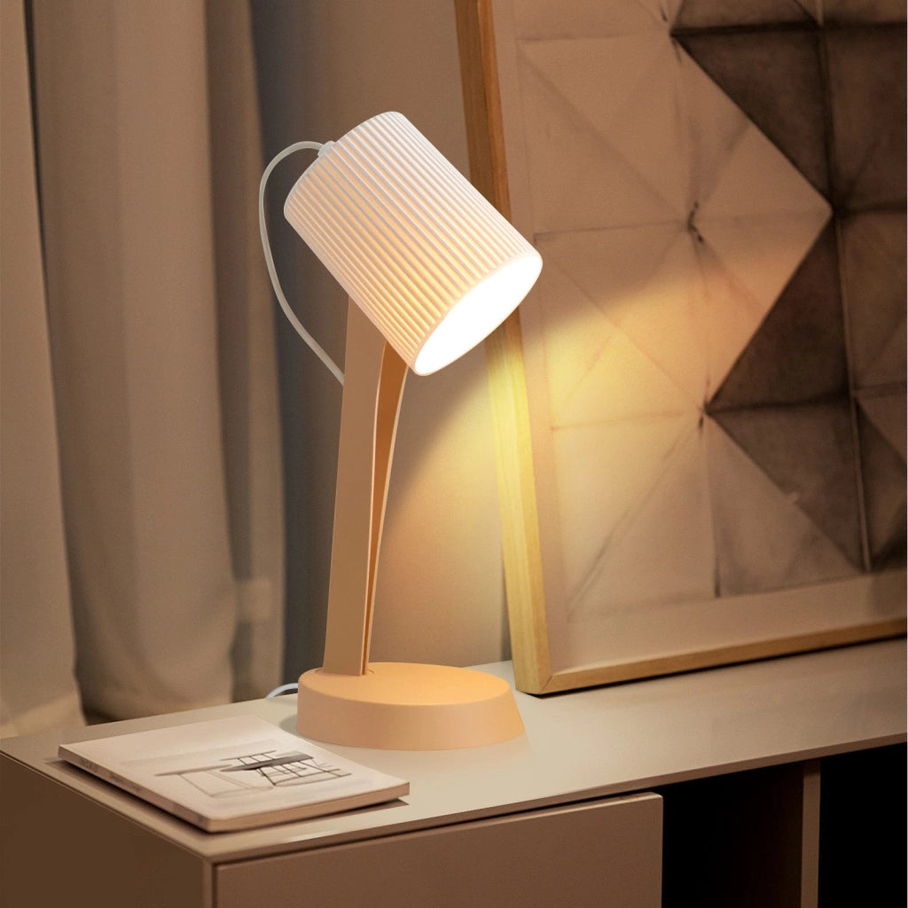 ZMH Lampada da Tavolo Marrone E14 Moderno Stile Country per Sala da Pranzo Senza Lampadine Set di 2 Pezzi