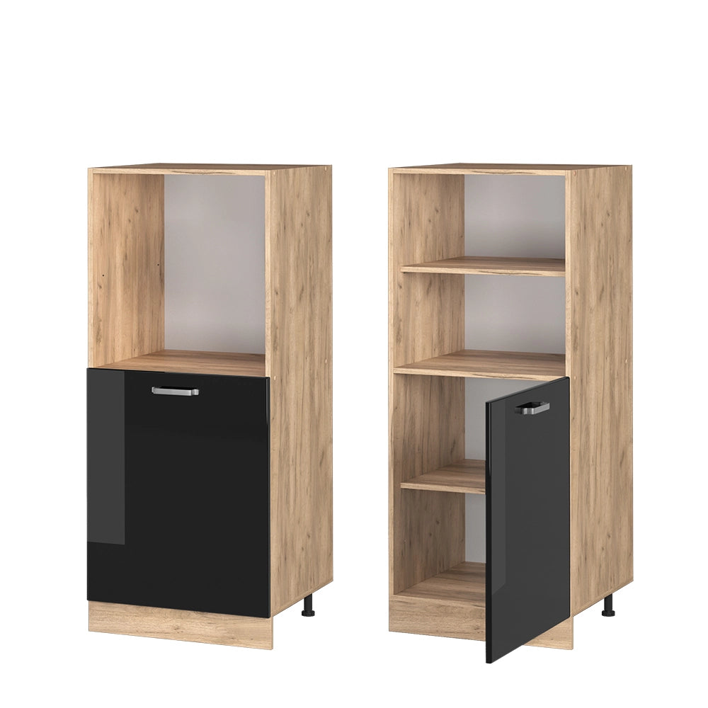Vicco Mobile per forno da incasso Nero lucido 60 cm