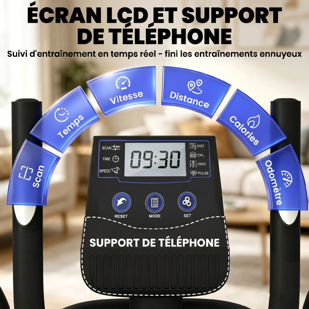 Ellittica Fitness ¨C Zephmum ¨C Grigio 100x52x153 cm