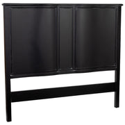 Testiera in legno nero, 150x6x130h cm