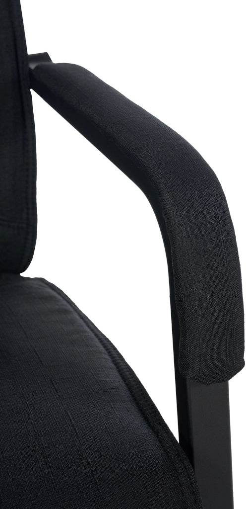 Sedia Anubis XXL in tessuto nero/nero