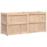 Fioriera rialzata per piante fiori terrazza giardino 150 x 50 x 70 cm legno di pino massiccio marrone 02_0037447