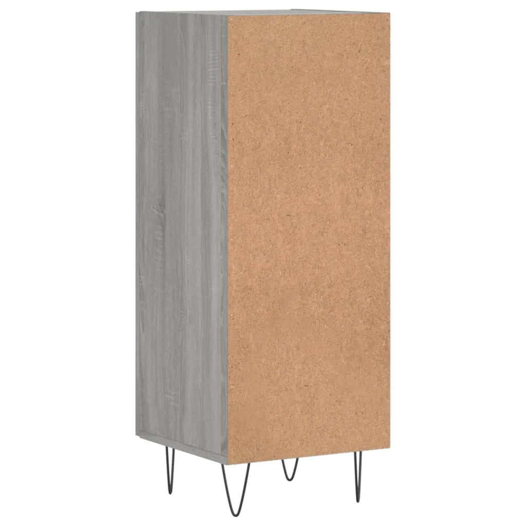 Credenza | Madia | Buffet da pranzo | Armadio da pranzo Grigio Sonoma 34,5x34x90 cm in Legno Multistrato