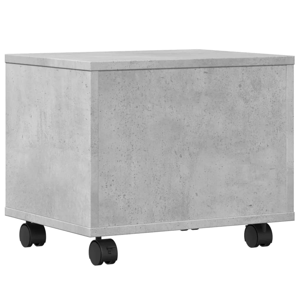 Supporto per stampante tavolo/scrivania con ruote 41 x 32 x 34,5 cm grigio 02_0044744