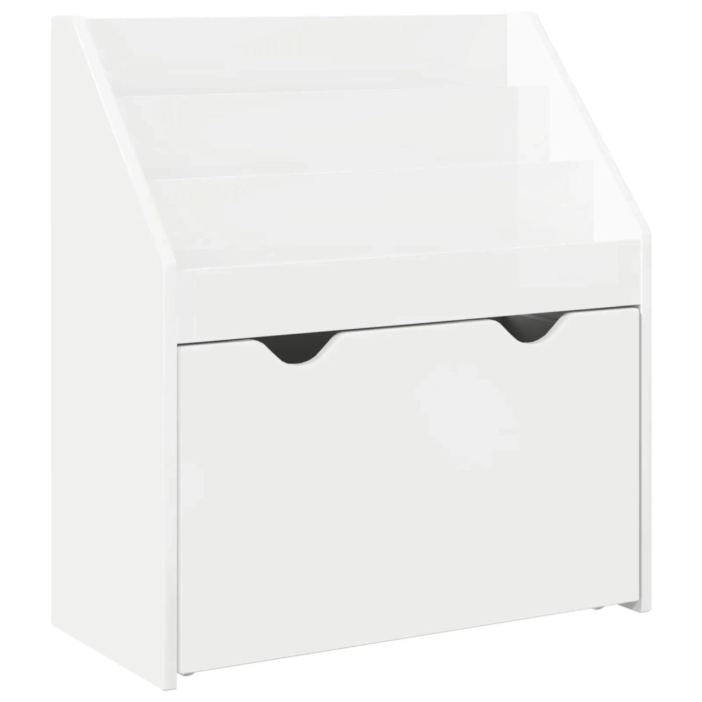 Libreria per Bambini Bianco Lucido 60 x 29,5 x 69 cm