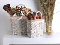 Set 2 Borse Alte Rettangolari H 53 cm