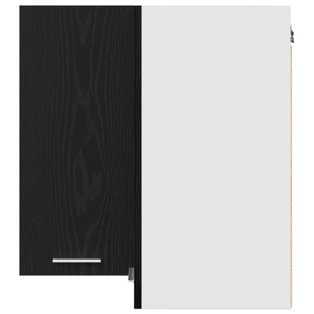 Armadio Angolare  - Rovere Nero - 57x57x60 cm - Realizzato in Legno Ingegnerizzato