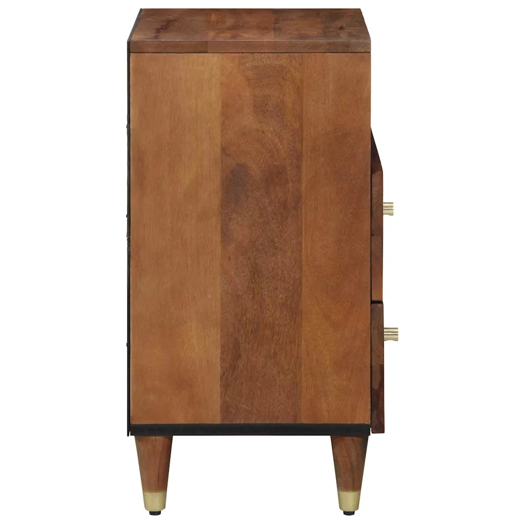 Armadio da Notte con cassetto Marrone miele 50 x 33 x 62 cm 4018746