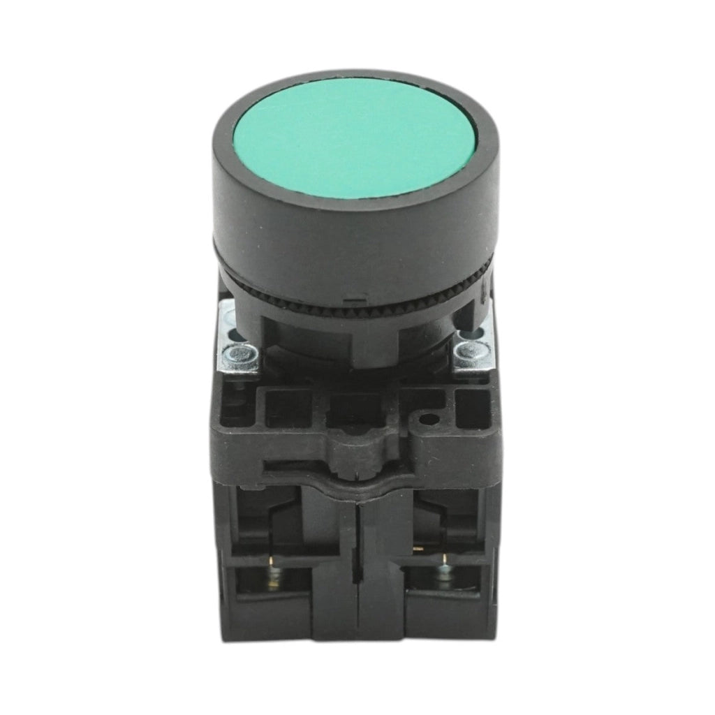 Pulsante di ritorno verde 1NO+1NC, 400V/10A LAY5