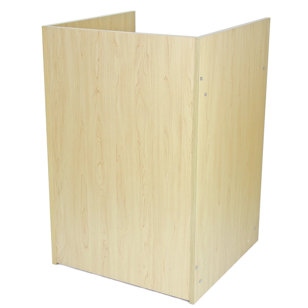 Bancone Cassa TB60 Acero – MDF con 2 Ripiani Interni