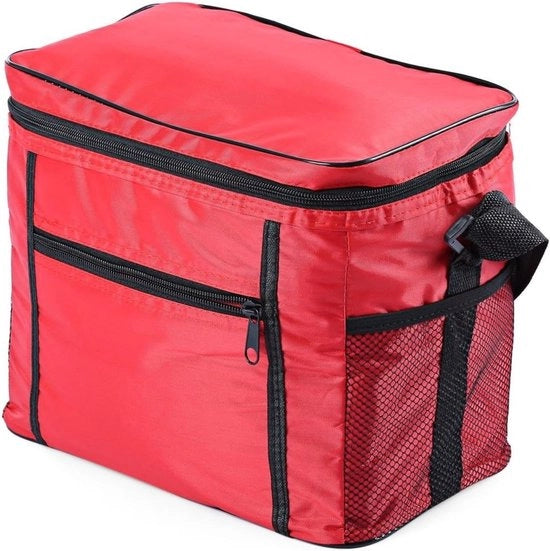 Tas di isolamento per picnic e viaggi - Conserva alimenti freschi - 27 x 17 x 24 cm - Rosso