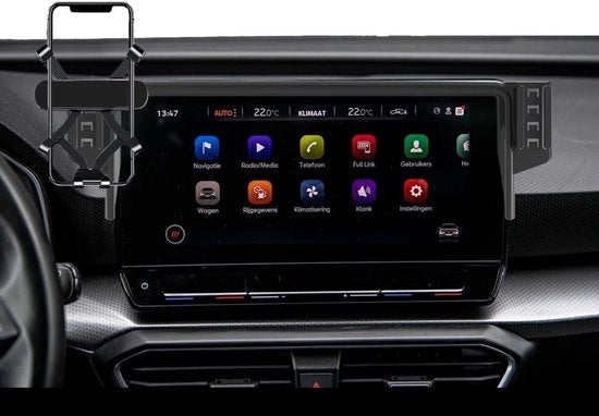 Supporto per auto compatibile con Seat Leon/Cupra Formentor - Otrente per smartphone - Braccio regolabile - 10 pollici - Resistente allo shock - Installazione facile