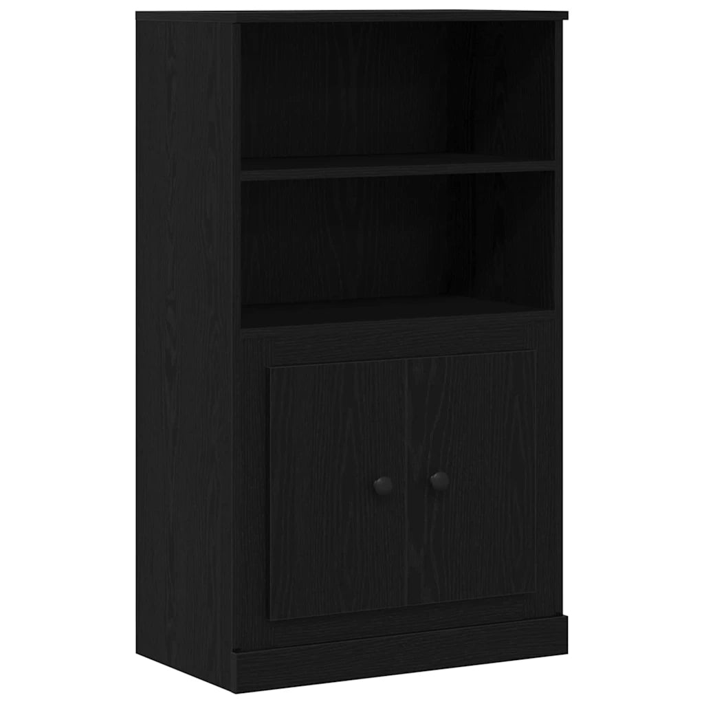 Credenza | Highboard Rovere Nero 132 x 35.5 x 103.5 cm Legno multistrato