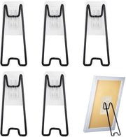 Supporto per foto regolabile 5 pezzi - Struttura multiadattabile - Autoadesivo - Antiscivolo - Angolo di supporto 32° - Adatto a diversi materiali - Supporto per display