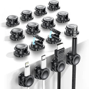 Organizzatore di Cavi Magnetico - Organizzatore per Cavi di Ricarica - 16 Pezzi - Nero