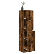 Armadietto da Farmacia Rovere Fumo 40x41x174,5 cm in Truciolato 3309649