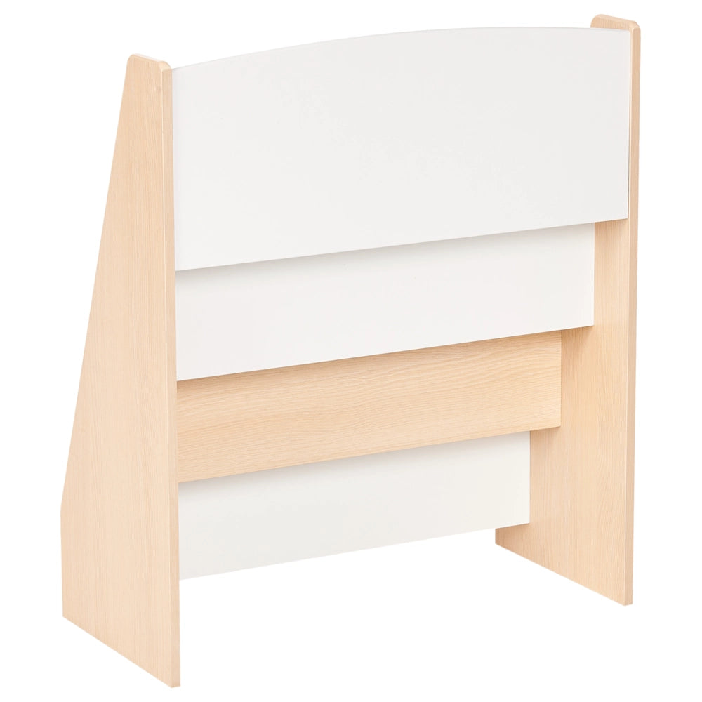 Scaffale per bambini con 4 ripiani in MDF in legno chiaro cameretta espositore per libri