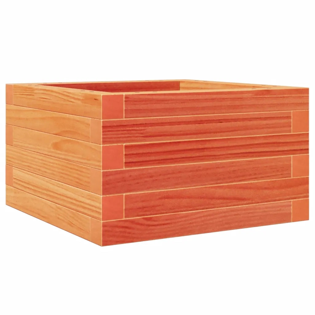 Fioriera Giardino Marrone Cera 40x40x23 cm Legno Massello Pino 847180
