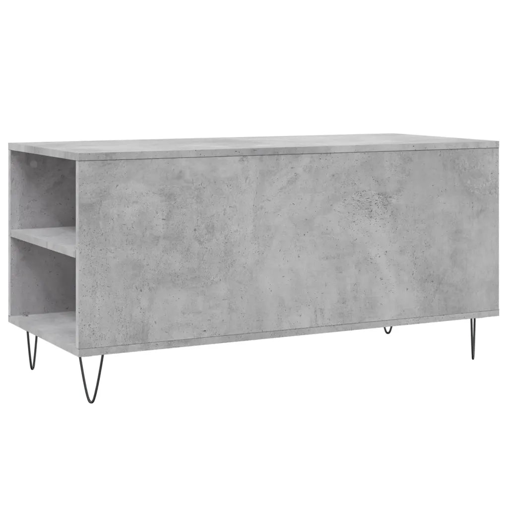 Tavolino salotto | Tavolino da caff¨¨ | Tavolino da Soggiorno Grigio Cemento 102x44,5x50cm Legno Multistrato