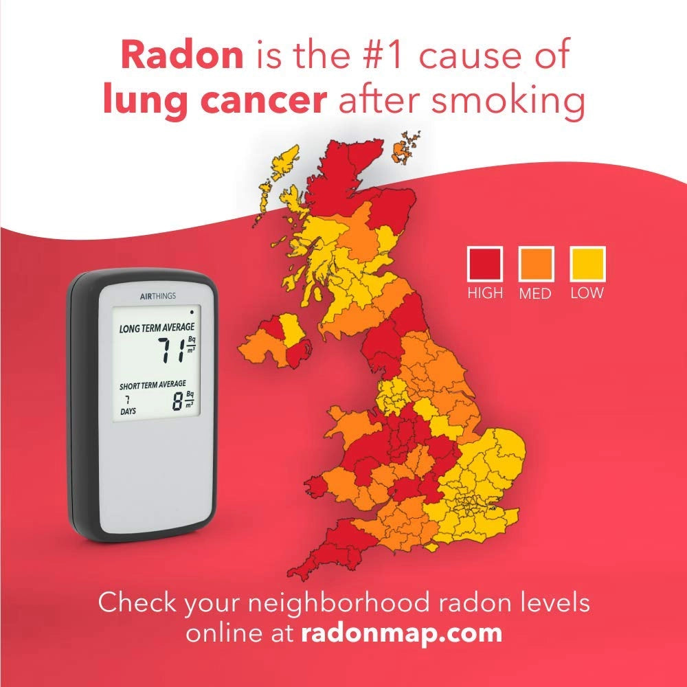 Corentium Home Radon Rivelatore di gas digitale - Versione internazionale in Bq/m