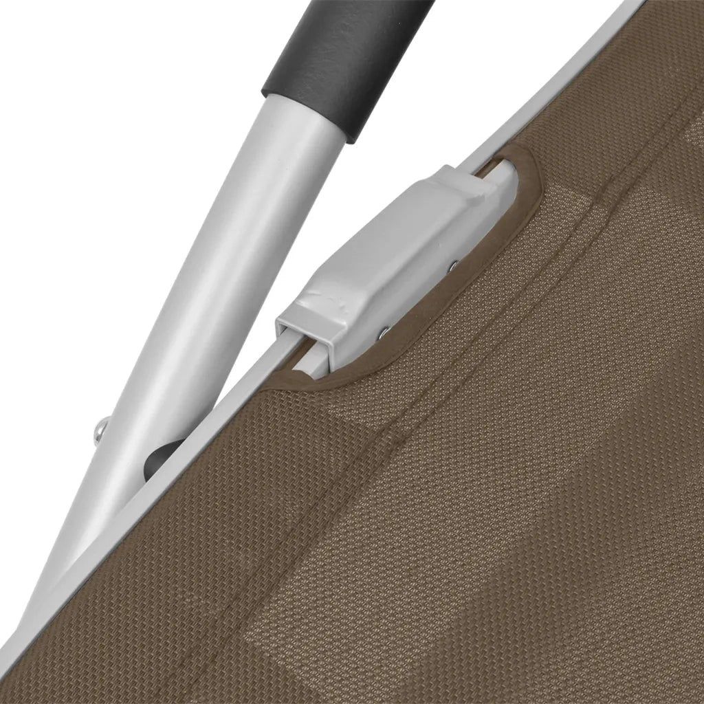 Lettino Prendisole con Cuscino in Alluminio e Textilene Talpa 47779