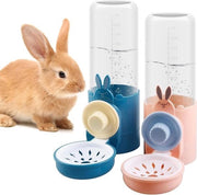 Dispensatore d'acqua automatico per conigli - 500 ml - Fiasco per l'acqua degli hamster - Dispensatore di cibo automatico - Per chinchilla - 2 pezzi