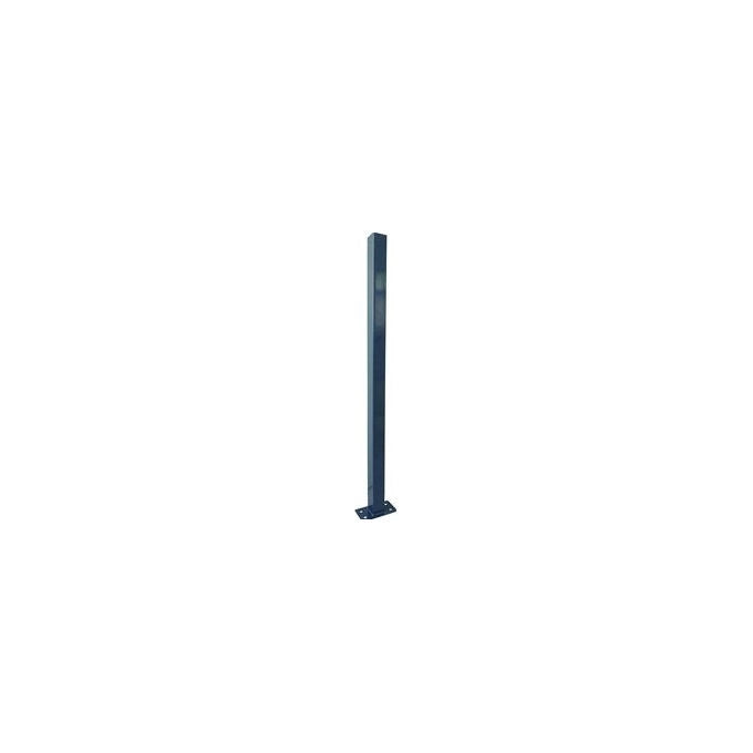 Vigor Paletto quadro per recinzione con piastra 50x50 mm altezza 230 cm colore Antracite