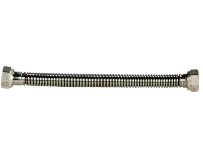 FLESSIBILE IN ACCIAIO INOX PER ACQUA FEMMINA/FEMMINA F.F. 1/2 MM 220-420   Idroweb