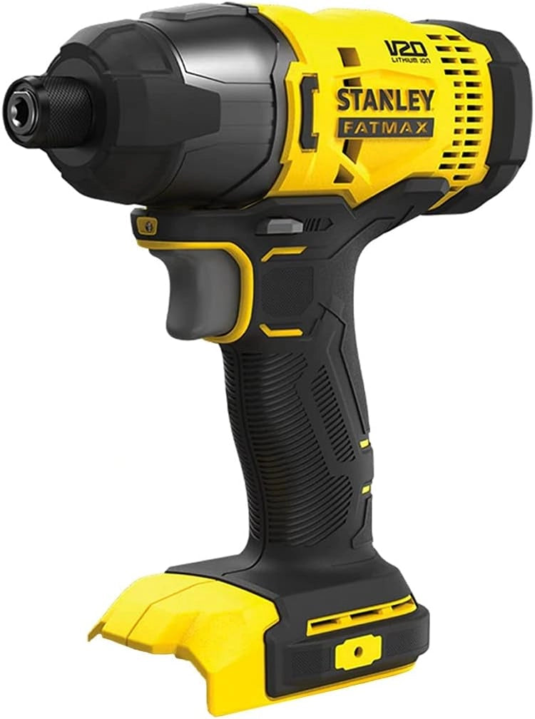 STANLEY FatMax Kit SVK401 (Tassellatore SFMCH900 + Smerigliatrice SFMCG400 + Trapano a Percussione SFMCD711 + Avvitatore a Impulsi SFMCF800 + 2 Batterie 4,0 Ah + Caricabatteria + Caddy 3in1)