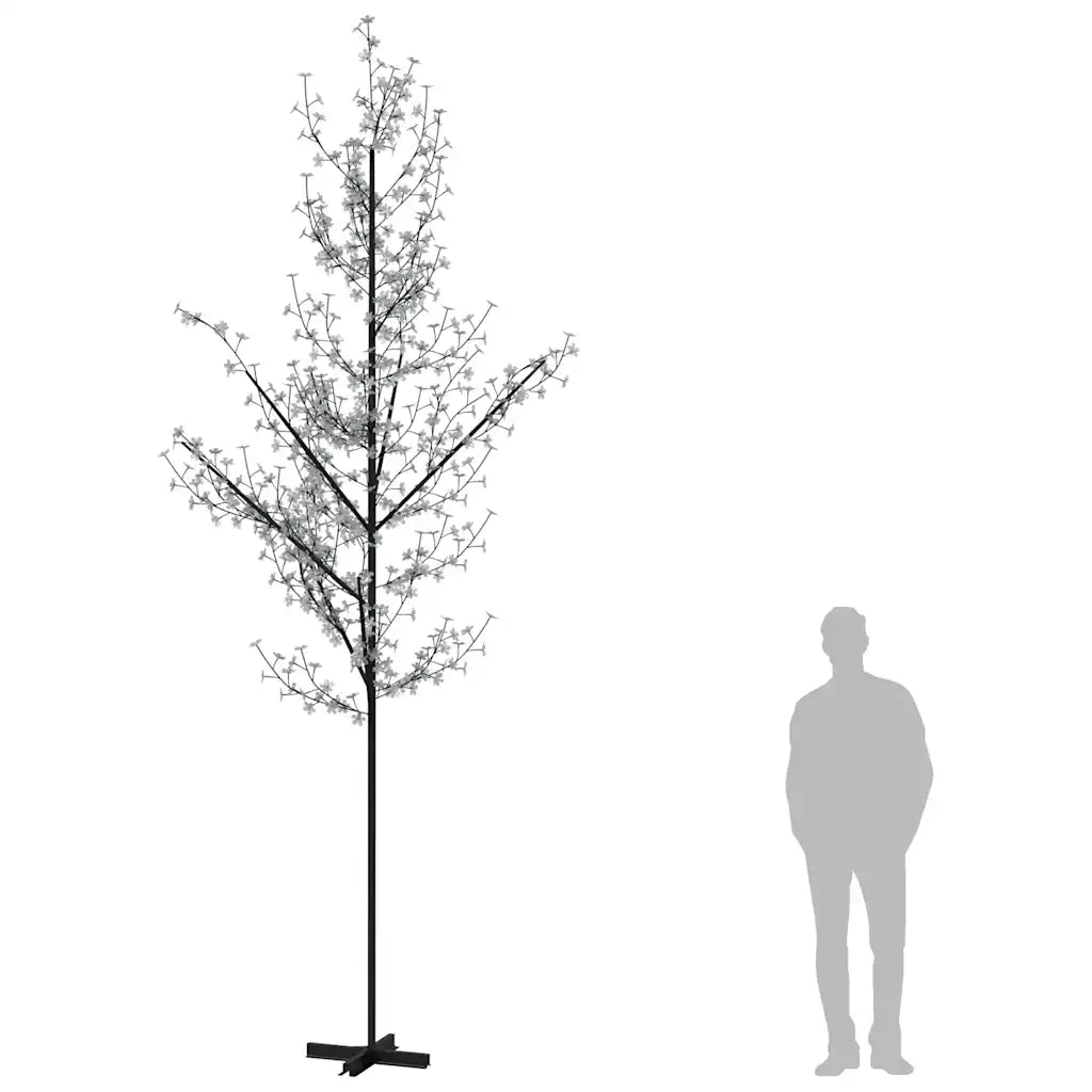 Albero di Ciliegio con 672 LED Bianco Caldo 400 cm 345135