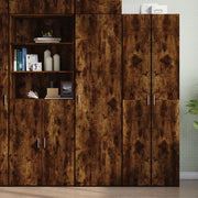 Credenza-Buffet-Armadio da cucina Rovere Fumo 50x42,5x185 cm in Legno Multistrato 665053